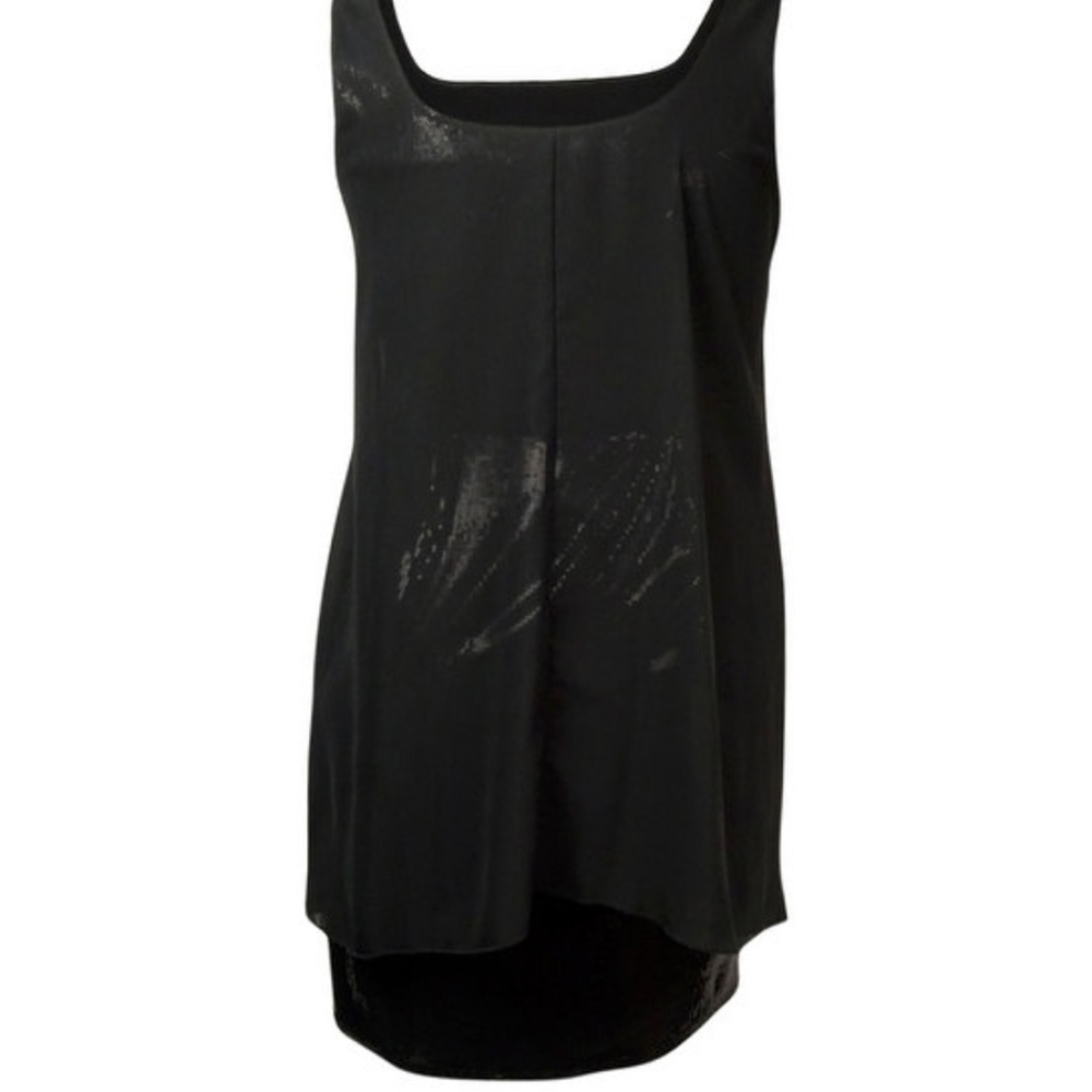 Ali & Jay 'Bella' Chiffon Overlay Sequined BLACK - Picture 4 of 7